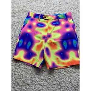Shinesty Heat Map Shorts Size 30/32 Multicolor Neon EUC